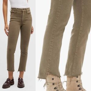 MOTHER DENIM - High Waisted Rascal Ankle Step Fray in CAPERS Wash Size 30